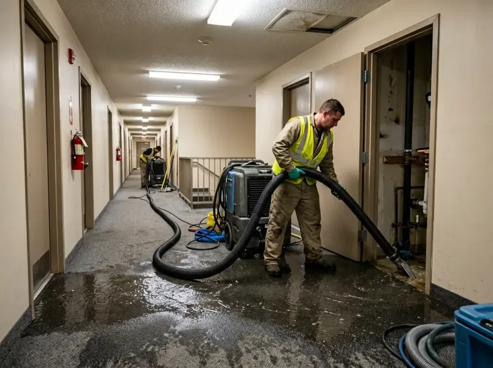 multi-unit-apartment-hallway-f-005 — frequently asked questions, Emergency Burst Pipe Water Extraction & Removal in Hallanda…